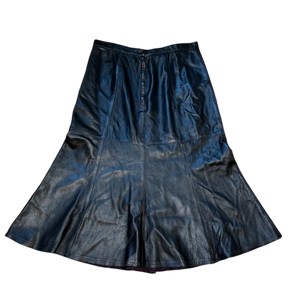 peter caruso Dresses & Skirts - Vintage Leather Women’s skirt size 18 90’s leather skirt